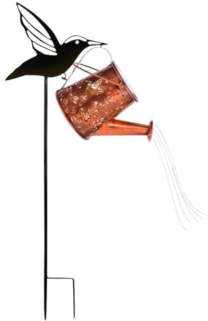 Gießkanne Solarleuchte,wasserdichte Außenleuchten In Form Einer Kolibri Gießkanne - Wetterfeste Solarlampe Für Garten Hof Terrasse Hinterhof Rasen Landschaftsbau