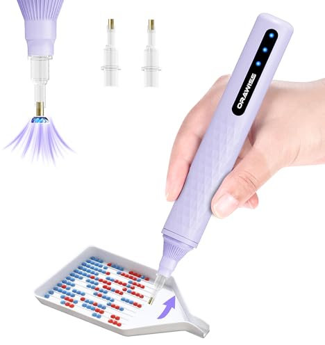 Electric Diamond Painting Pen, Vacuum Diamond Art Pens No Wax Needed | Wireless & Quiet | 800mAh Rechargeable Battery | Lightweight Design | Diamond Art Accessories for Adults | Gifts for Women Girls