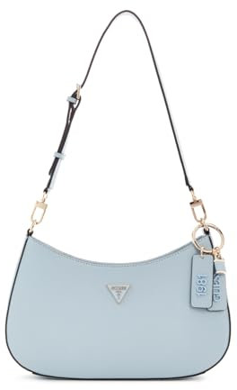 GUESS Noelle II Top Zip Shoulder Bag Misty Blue