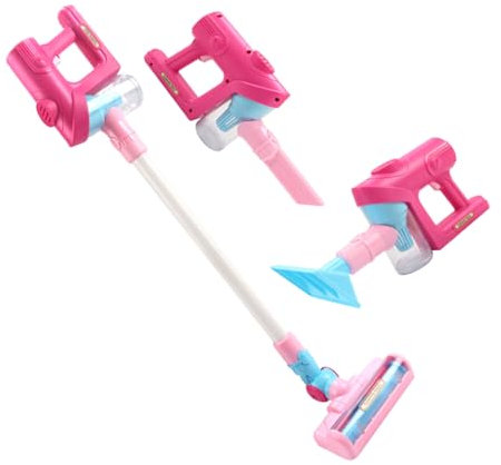 Yardwe 1 Ensemble Aspirateur Jouer à La Maison Aspirateur pour Enfants De Simulation D'aspirateur Faire Semblant De Jouets Vide Plastique Rosy