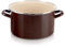 Emaille-Topf Kochtopf Schmortopf emailliert BROWN 28 cm 8 L