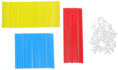 CVUTOVO Building Construction Frame Model Set for Kids, Tube and Connector Engineering Toy for Preschool Indoor Games, Educational Construction Building Set for Fine Motor Skills