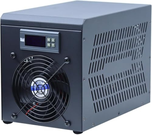 180W Aquarium Water Chiller 60L Fish Tank Cooler Heater System 10-40℃ Constant Temperature Device Sustainable for Beginners DIY Use(Heater and Cooler)
