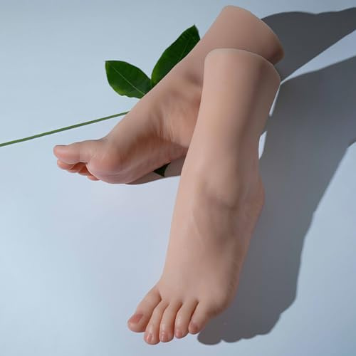 Realistisches 25,4 cm langes Silikon-Modell für weibliche Füße – weicher, lebensechter Kunstfuß für Kunst-Display, Skizzieren, Sammeln, Fotografie und Heimdekoration