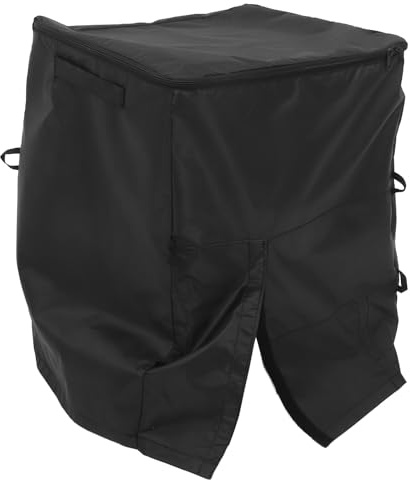 Healifty Housse Anti-poussière pour Chauffe-Spa Extérieur, Couverture Isolante Noire Résistante aux Intempéries, Protection pour Équipement de Spa, Pompe et Radiateur, Installation Facile,