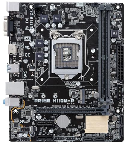 Gaming Motherboard Fit For ASUS PRIME H110M-P Motherboard LGA 1151 DDR4 32G SATA3 VGA DVI Micro-ATX Supports 6400 7300 6300 7600 6100 Cpu