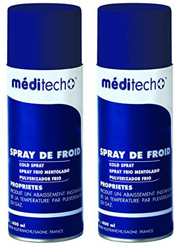 Lot de 2 bombes de froid à l'arnica 400ml en spray pour calmer la douleur -Visiodirect-