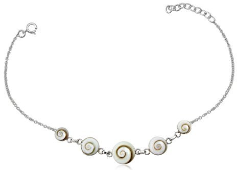 EYS JEWELRY Armband Damen 925 Sterling Silber Shiva Auge Muschel weiß Damen-Armband