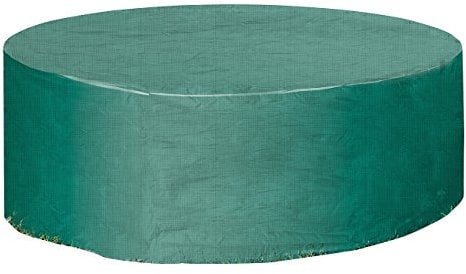 Royal Gardineer Abdeckung Sonneninsel: Gewebe-Abdeckplane für Gartentisch & Sonneninsel, 250 x 90 cm (Ø x H) (Abdeckung wasserdicht, Abdeckplane rund, wasserdichte)