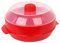 Heat & Eat Micro-Ondes cuiseur Vapeur, Rouge