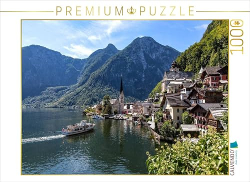 CALVENDO Puzzle Schiffahrt auf dem Hallstätter See | 1000 Teile Lege-Größe 64 x 48 cm Foto-Puzzle für glückliche Stunden
