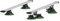 Tree Frog Multiple Crossbar Rack Zilver