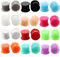 HuaCan Flesh Tunnel Silikon Set - 24 Stück Ultra-Soft Voll-Silikon Klassisch Rein Farbenspiel Double Flared Tunnel oder Plug Punk Unisex 6mm-14mm