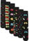 Mens 6 Pack Retro Games Socks Cotton Rich Designer Socks, Multi, UK 6-11 (EU 39-45) MENS