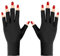 Pimoys UV Gloves for Gel Manicures UPF50+ Fingerless UV Light Protection Gloves for Gel Nails Manicure