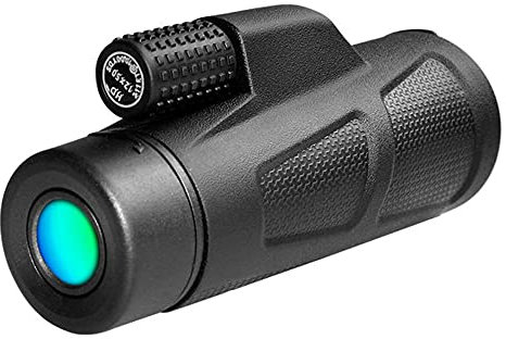 SLRMKK Monoculaire Teleskop Monokular Teleskop für Handy 10x42HD Teleskop BAK7 Prisma FMCBreitband Grünfolie Anschluss an Smartphone Stativ geeignet für Konzert Jagd