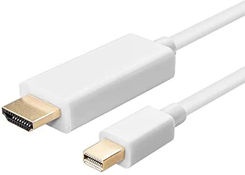 Tec-Digi Cavo da mini DisplayPort DP a HDMI, placcato oro, convertitore adattatore HDTV da 1,8 m, supporta Thunderbolt per Apple Mac, MacBook Air Pro, iMac