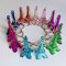 VIANAYA Lot de 100 Porte clefs métal Paris Tour Eiffel - Hauteur 4 CM et 7 Couleurs Assorties