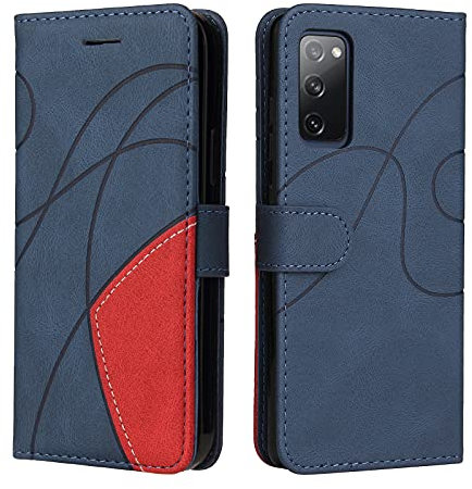 CXTcase Custodia Samsung Galaxy S20 Fe 5G/4G, Flip Caso Portafoglio Cover per Samsung Galaxy S20 Fe 4G, Wallet Case, Custodia in Pelle Samsung Galaxy S20 Fe 5G, Blu