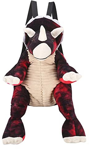 3D Dinosaurier Rucksack Kuscheltier Kinder Niedlichen Tier Rucksack Tyrannosaurus Rex Plüsch Kinderrucksack Kleinkind Dinosaurier Tasche Cartoon Plüschrucksack für Mädchen Jungen Kreative Geschenke