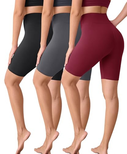 VALANDY Creamlush 8 High Waisted Cycling Shorts for Women | Buttery-Soft Comfort, Flexible Stretch, Anti-Chafing, Pill Resistant, Yoga, Lounging and Everyday Wear, Sizes S-5XL