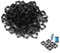 PengLAI 100 Pcs Li-ion Battery Holder Stand Plastic Mental Mini Cylindrical Battery Pack Bracket Lithium Cell Battery Holder for 18650 Li-ion Battery