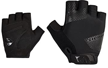 Ziener Erwachsene Camillo Fahrrad/Mountainbike/Radsport-Handschuhe | Kurzfinger - atmungsaktiv,dämpfend, Black, 7,5
