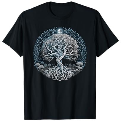 Baum des Lebens Yggdrasil Wikinger Midgard Thor Walhalla T-Shirt