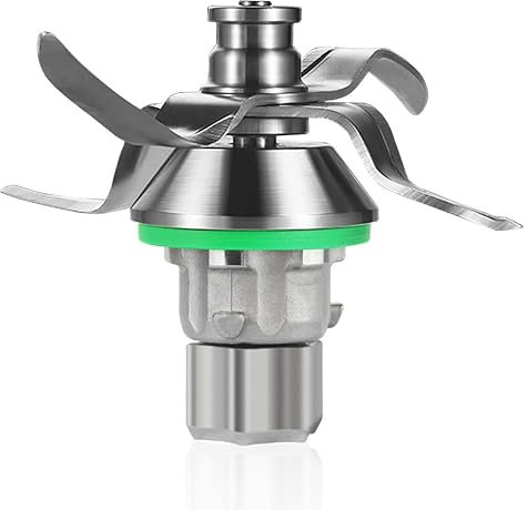 KMERCE Coltello miscelatore compatibile con Bimby, lama di ricambio per Vorwerk Thermomix, accessori robot macchina da cucina con 4 lame in acciaio inox e spazzola di pulizia (TM5)