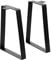 Signstek furniture legs, 2PCS trapezoidal, 14 inch DIY metal, coffee table, heavy, medieval modern (black, 14 inch/35cm)