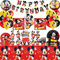 Party Set,98Pcs Mickey Geburtstag Geschirr Kit,Geburtstag Deko Mickey Luftballon，Kindergeburtstag Party Deko,Partygeschirr