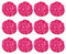sourcing map 12 Stück Weiden-Rattan-Kugeln, dekorative Kugeln, 5,1 cm, für Vasenfüller, Hochzeit, Garten, Flur, Party, Rose