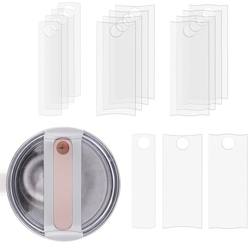 PEUTIER 15 Piezas Placa de Nombre para Stanley 40 OZ, Transparente Acrílico Etiquetas de Vaso en Blanco Etiqueta de Nombre Mini Placa de Identificación de Nombre Personalizable para Stanley Vaso