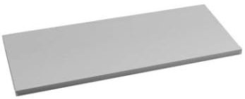 2 er Set - 2 Stück Regalboden Einlegeboden LICHTGRAU 567 x 290 mm (L 56,7 cm x B 29,0 cm) Fachboden für 60 cm Küchenschrank Spanplattenzuschnitt mit Kanten - ABS Kanten und Melaminkanten - livindo