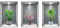 3D Wandaufkleber Vase, 3 Stück Vasen Wandtattoo, Grüne Pflanzen Selbstklebend Wandsticker Wandbilder, Wandabziehbilder Wanddeko für Wohnzimmer, Schlafzimmer, Bad, Küche, Büro (40x60cm C)