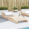 ZEYUAN Chaise longue en bois massif de pin 205 x 60 x 31,5 cm, chaises longues de jardin extérieur, chaise longue de plage, chaise longue inclinable, chaise longue piscine, meubles terrasse - 832572