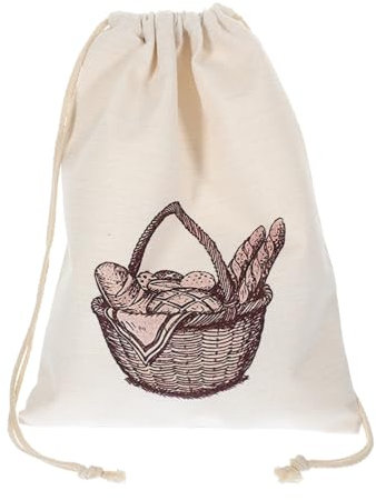 Kichvoe Brotbeutel Aus Wiederverwendbarer Kordelzug-brotbeutel Zur Aufbewahrung Von Brot Snacks Und Gebäck Und Praktisch Für Täglichen Gebrauch