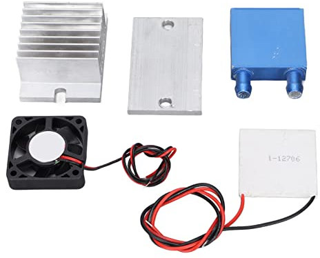 Peltier Cooler Kit, 72 W, 12 V, Refrigeración, Ventilador de Refrigeración, Disipador de Calor, Kit de Bricolaje con Grasa de Silicona de Sellado para Enfriamiento de Camas de