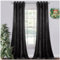 GC GAVENO CAVAILIA Crushed Velvet Curtains Blackout Eyelet Ring Top Pair Of Fully Lined Curtains - Charcoal 90 X 90 | Elegant Window Treatment For Doors & Bedrooms