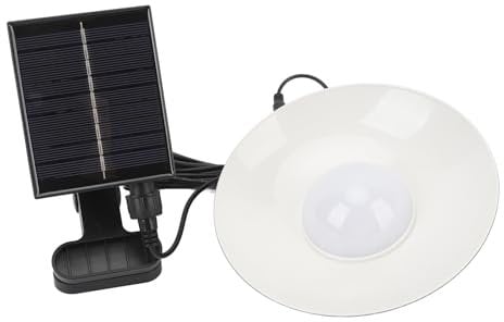 Solar-Schirmleuchten mit Fernbedienung, Einstellbare Helligkeit und Farbtemperatur, ABS-Material für 1,8 M Bis Große Terrassenschirme