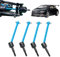 BONKZEBU 4 Stück CVD-Antriebswelle Aluminiumlegierung RC Vorder- und Hinterachs-Antriebswelle für TT02BRC 1/10 Auto-CVD-Antrieb (Blau)