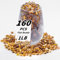 Lot de 160 à 180 petites billes en verre ambré plates de 0,5 kg, mini galets ronds et plats pour remplissage de vase et fleurs, pierres précieuses décoratives pour la maison et l'aquarium