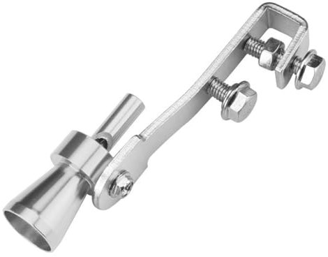 EIHI 1 Pièces Sifflet D'échappement Pour Voiture, argent Sifflet Turbo Pour Tuyau D'échappement De Voiture En Alliage D'aluminium, Silencieux D'échappement Turbo Pour Tous Les Modèles Véhicules