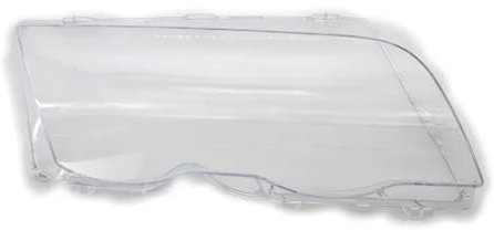 QWERTYUI AISHANBAIHUODIAN 1 Stück/1 Paar Autoscheinwerferabdeckung passend for BMW E46 4-Türer 3er-Serie 1998-2001 Lampenschirm helle Schale Scheinwerferlinsenabdeckungen(Right)