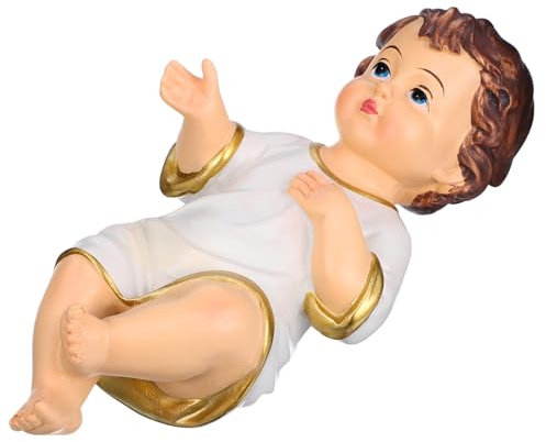 Parliky 1pc Jesus Figurine Religiöse Weihnachten Decor Saint Ornament Home Decor