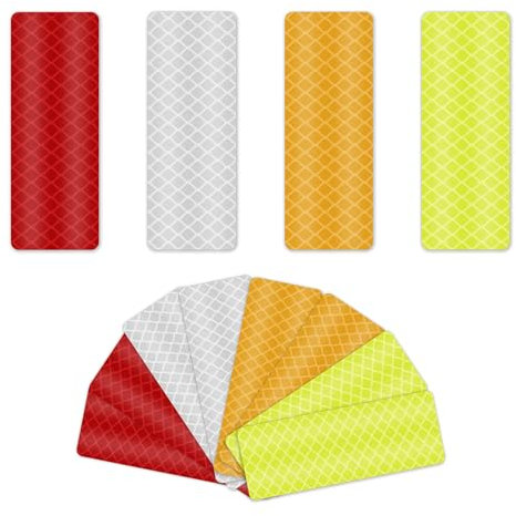 12pcs Pegatinas Reflectantes,Pegatinas Reflectoras,Pegatinas Reflectantes De Seguridad De Advertencia,Pegatinas Reflectantes Para Bicicleta,Pegatinas Reflectantes De Advertencia,Adhesivo Reflectante