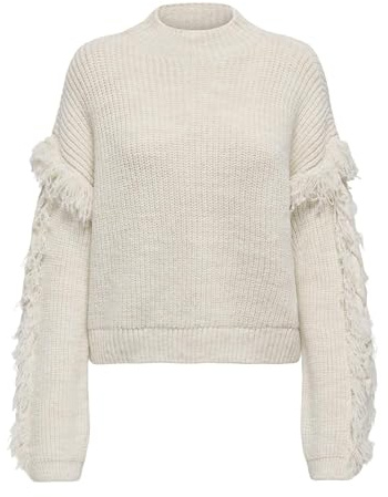 ONLY Damen Onlmolly Ls Short Frill KNT Onlmolly Ls Short Frill KNT (1er Pack)