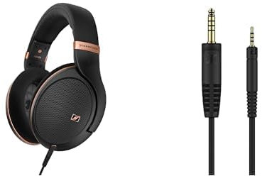 Sennheiser Kopfhörer Bundle HD 505 SE Kopfhörer, kabelgebunden, Over-Ear, Copper Edition + Original Ersatzkabel - 1,8m symmetrisches Kabel mit einem 4,4mm Anschlussstecker