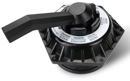 272531 Vanne supérieure multiport Hi-Flow 6 voies compatible avec les filtres à sable Pentair Sand Dollar Pool et Spa, valve de style pince de 3,8 cm, remplace 262504 262505 262506
