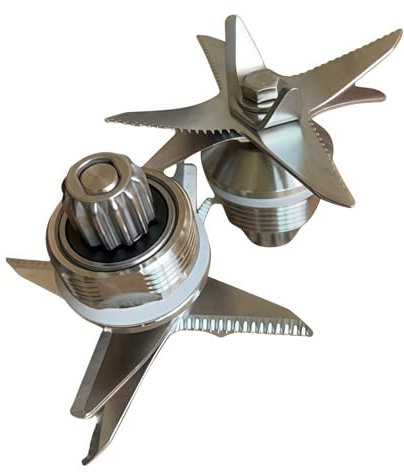 Neaxoyra 2 Cuchillas de Acero Inoxidable de 8 Piezas for licuadora, compatibles con Silvercrest SC-1589 compatibles con Vitamic VM0109 (repuestos de molienda Alemana).